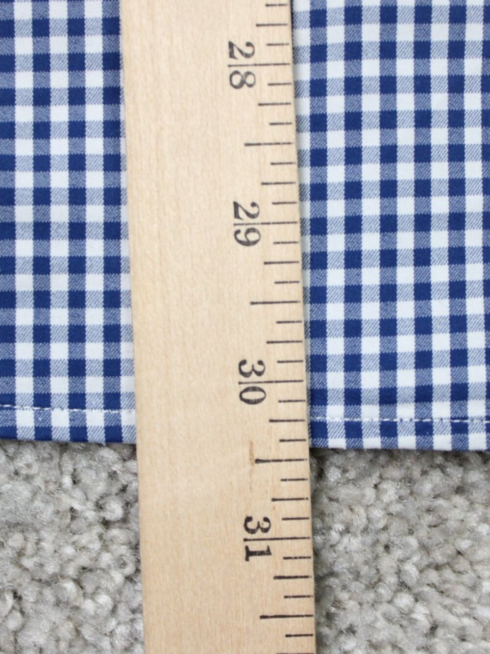 Southern Tide Notre Dame Shirt Men XL Blue Check Intercoastal Fighting Irish L/S - Picture 13 of 14